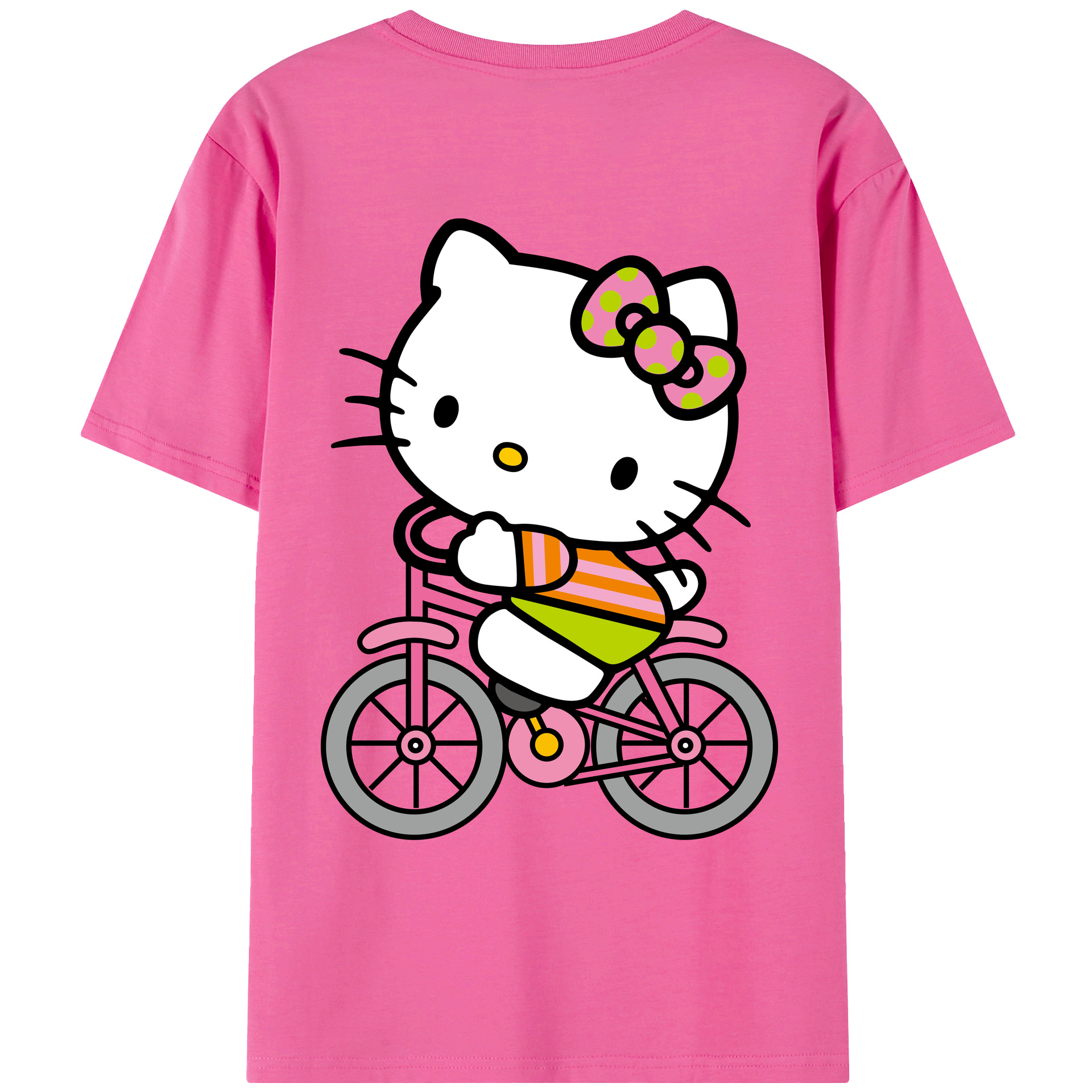 （画像用） Hello Kitty ハローキティ レディース半袖Tシャツ(バックプリント)